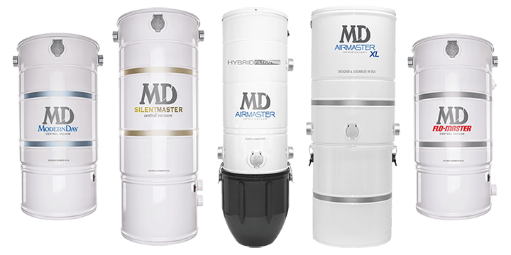 Central vacuum power unit lineup